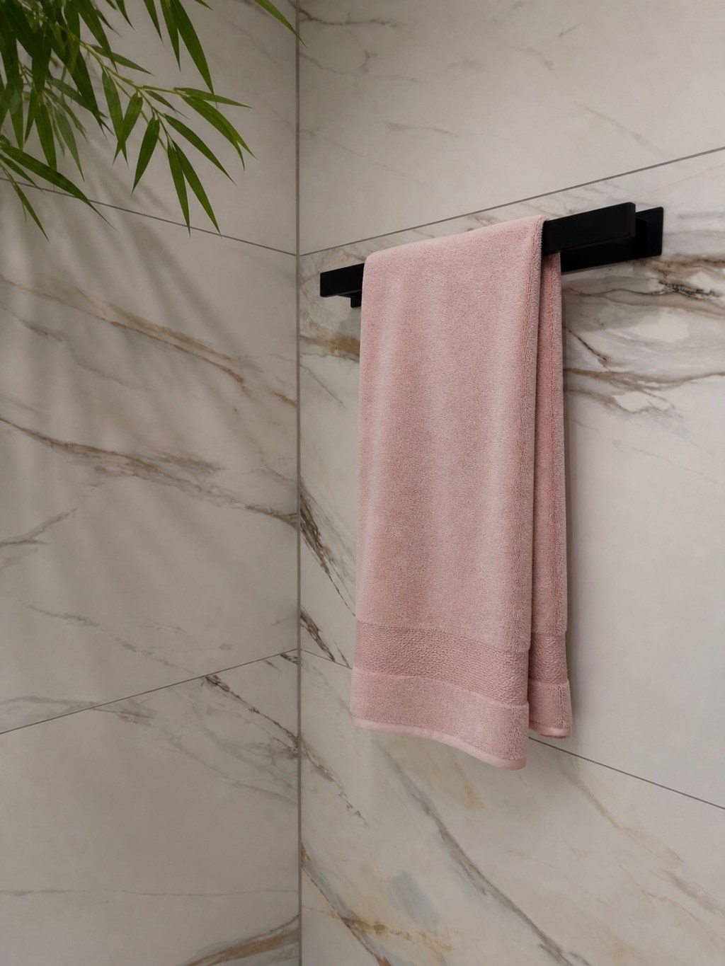 Self-adhesive towel holder